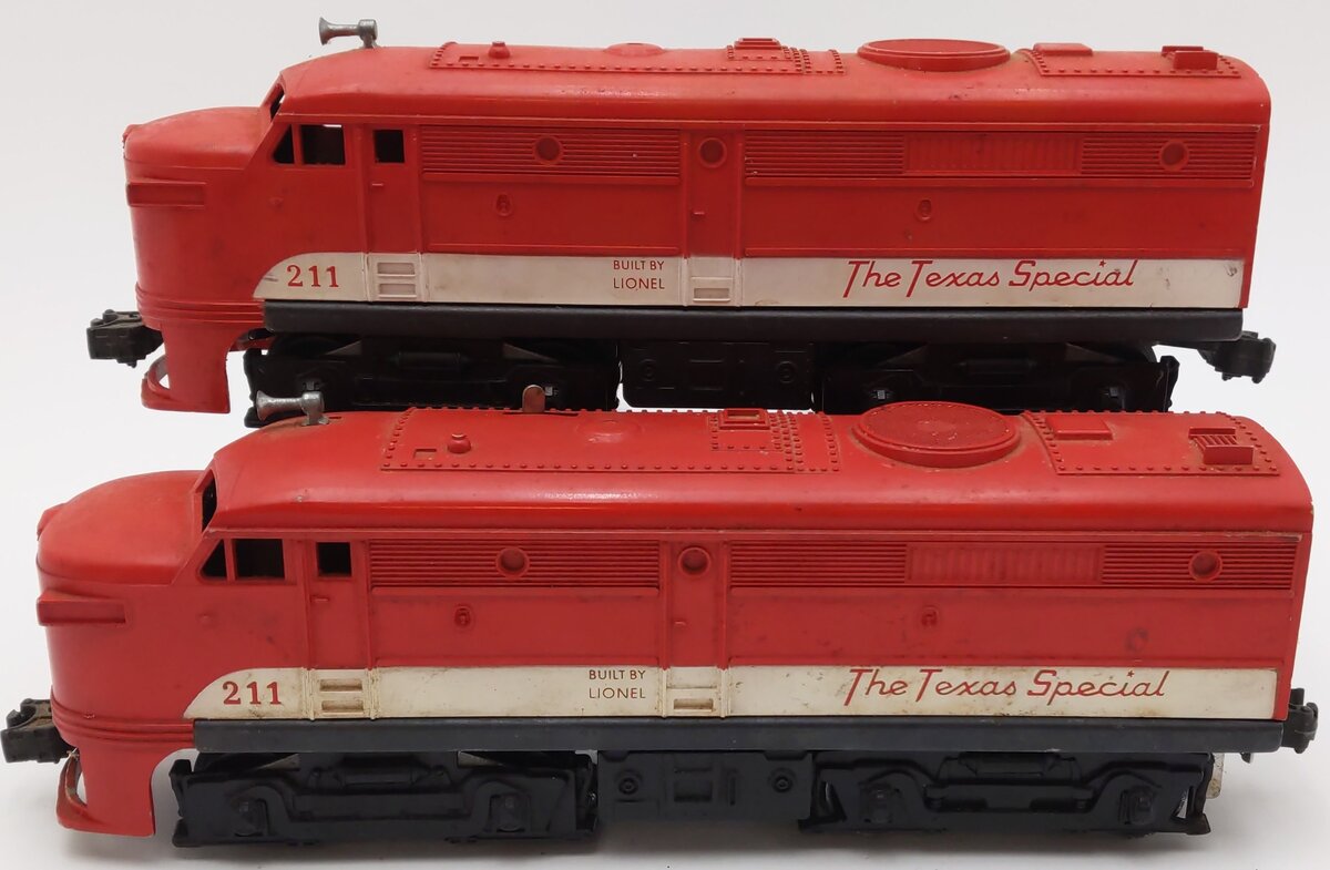 Lionel 211 Vintage O Texas Special AA Diesel Set VG