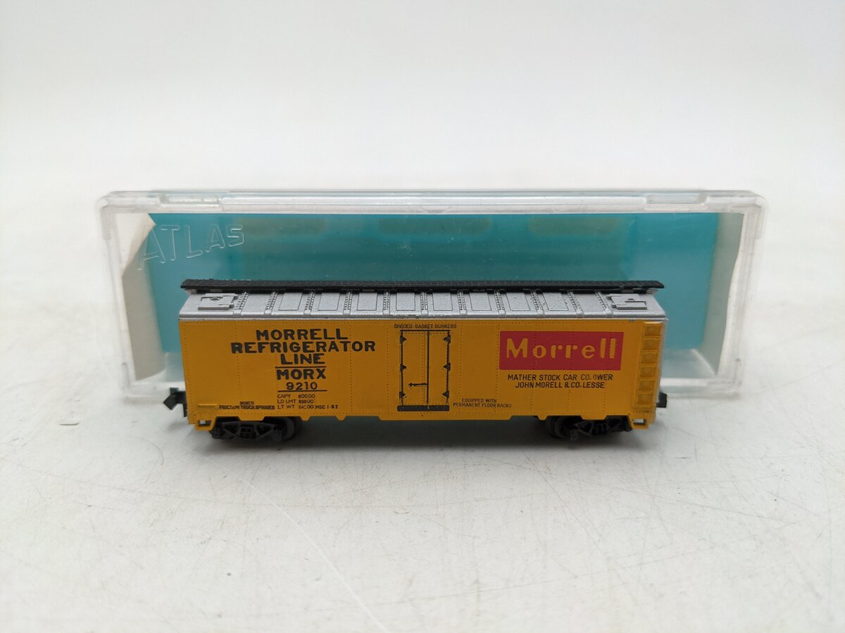 Atlas 2397 N Scale Morrell Reefer Car #9210 EX/Box