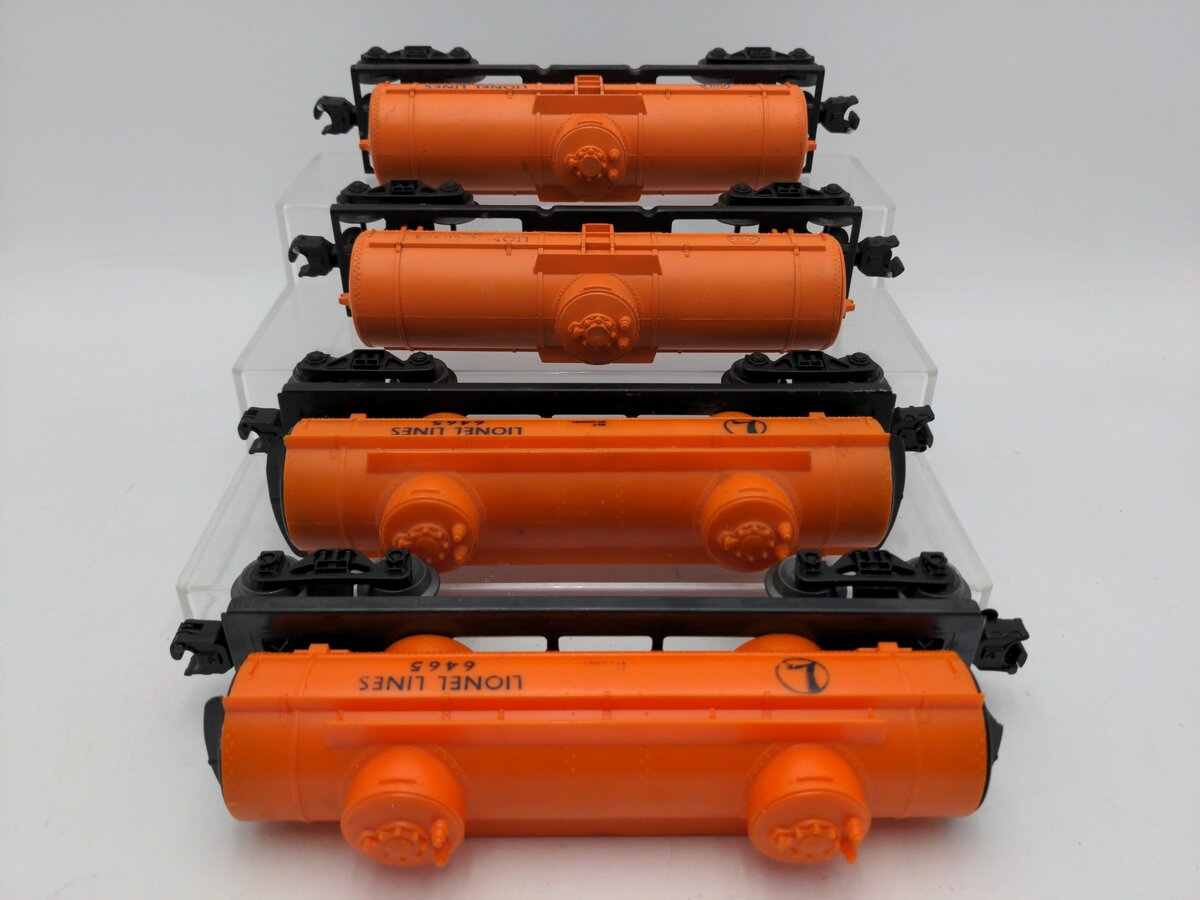 Lionel O Gauge Assorted Lionel Line Tank Cars: 6025, 6465 [4] VG