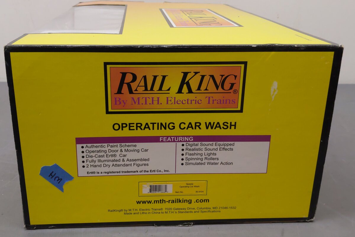 MTH 30-9104 O Gauge Speedy Operating Animated Car Wash VG/Box
