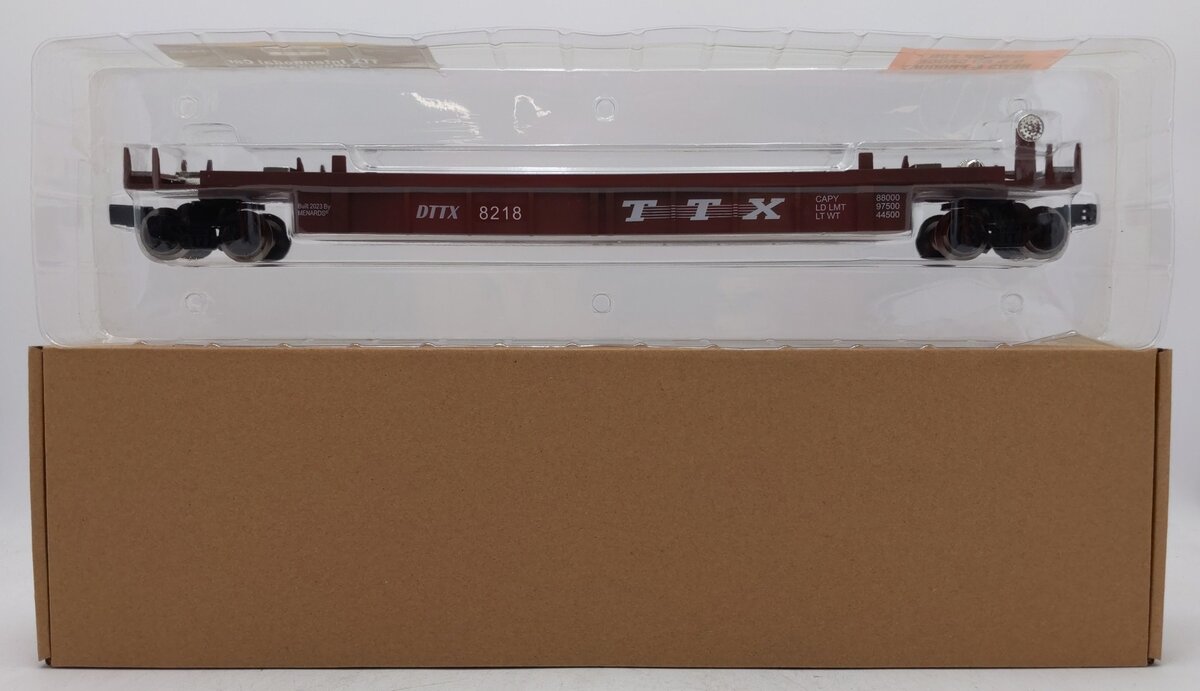 Menards 279-8373 O Gauge TTX Intermodal Car w/No Containers (Burgundy) MT/Box