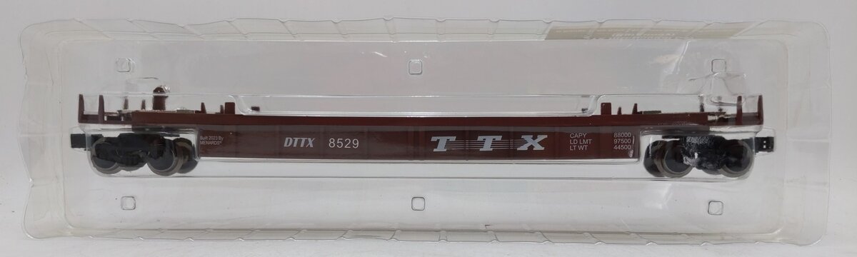 Menards 279-8373 O Gauge TTX Intermodal Car w/No Containers (Burgundy) MT/Box