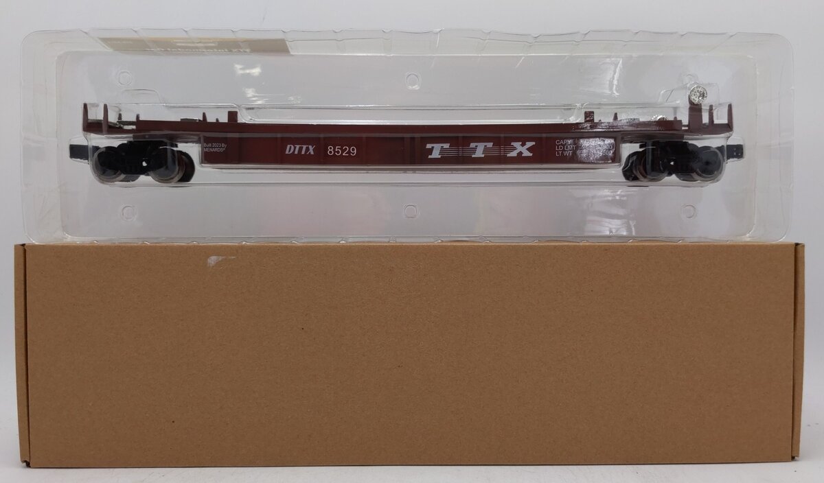 Menards 279-8373 O Gauge TTX Intermodal Car w/No Containers (Burgundy) MT/Box