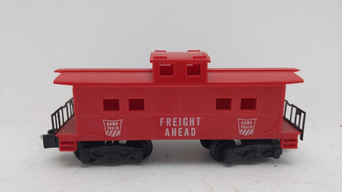 American Flyer S Freight Ahead Game Train Red Caboose VG