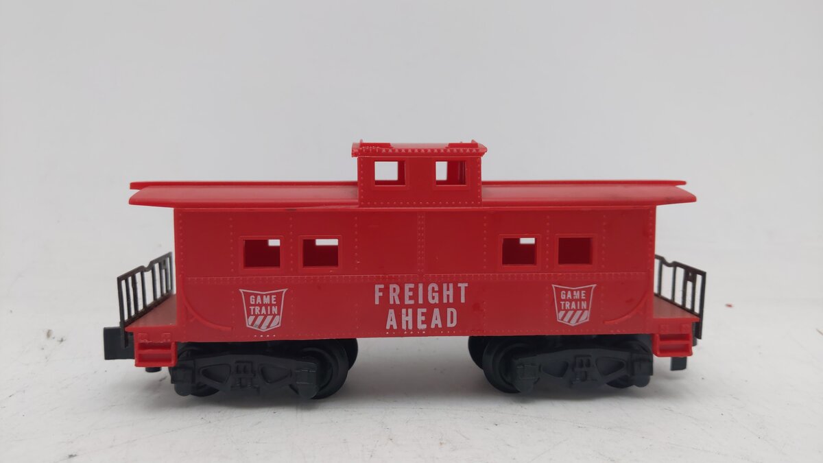 American Flyer S Freight Ahead Game Train Red Caboose VG