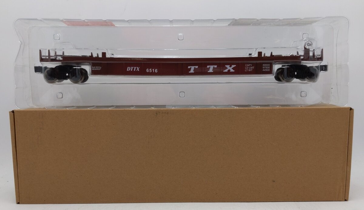 Menards 279-8373 O Gauge TTX Intermodal Car w/No Containers (Burgundy) MT/Box