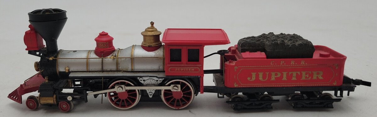 Bachmann 440 HO Central Pacific Jupiter 4-4-0 Steam Loco w/Tender EX