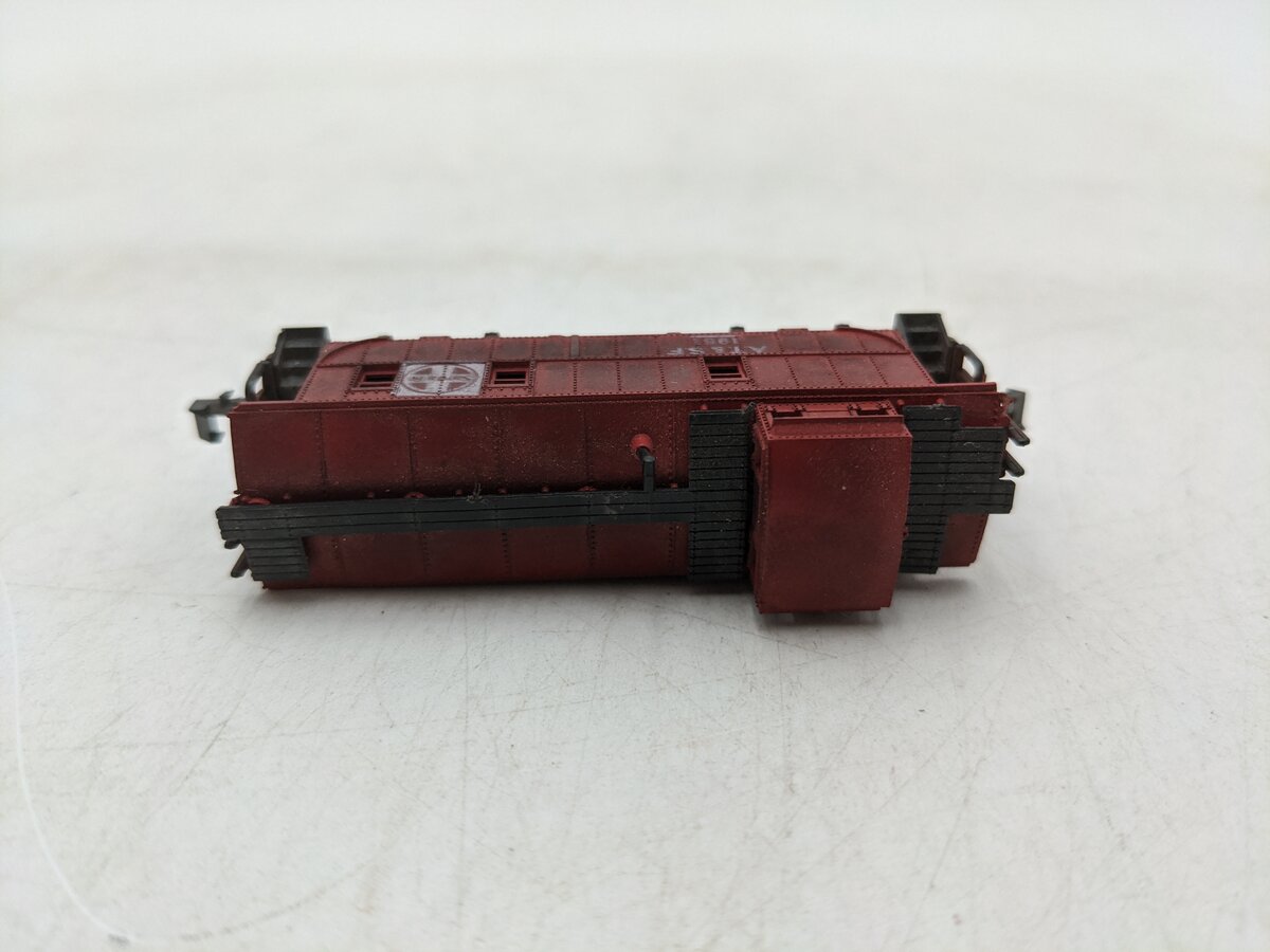 Minitrix 3272 N Scale ATSF Caboose #1951-Weathered EX/Box