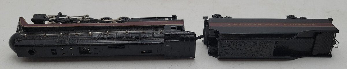 Bachmann 11315 HO Norfolk & Western Class J 4-8-4 Steam Locomotive & Tender #608 EX