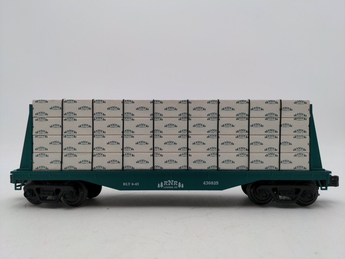 Industrial Rail 7003 O27 RNR Lumber Flatcar With Bulkheads EX
