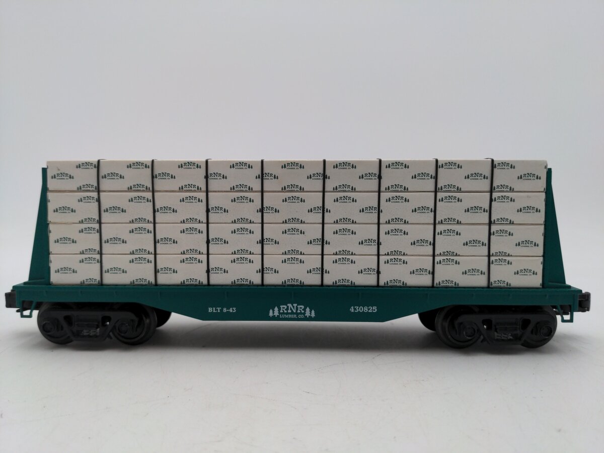 Industrial Rail 7003 O27 RNR Lumber Flatcar With Bulkheads EX