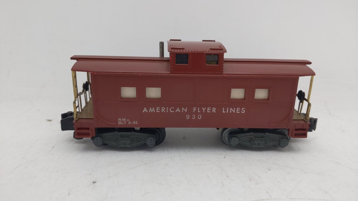 American Flyer 930 Vintage S Gauge American Flyer Lines Tuscan Caboose VG