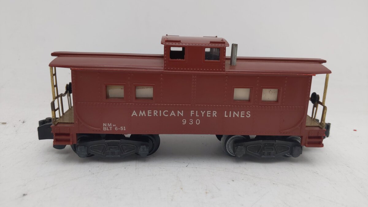 American Flyer 930 Vintage S Gauge American Flyer Lines Tuscan Caboose VG