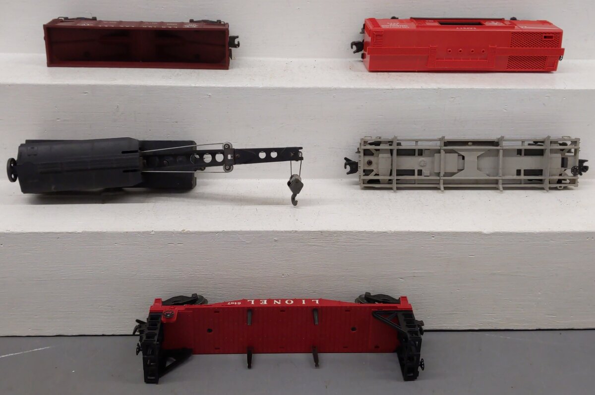 Lionel Vintage O Gauge Freight Cars #6467,3361,25000,6460,6530 [5] VG