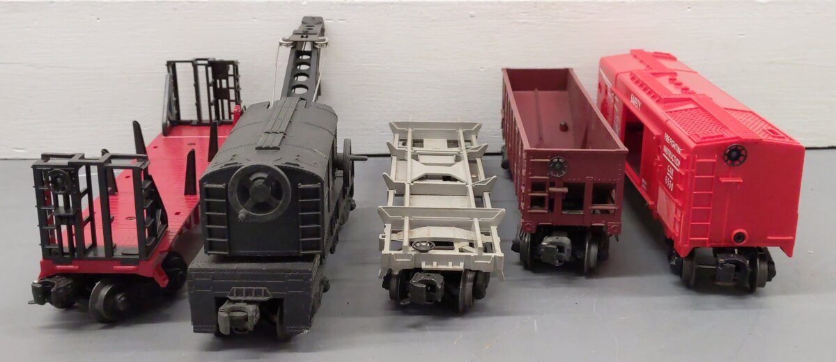 Lionel Vintage O Gauge Freight Cars #6467,3361,25000,6460,6530 [5] VG