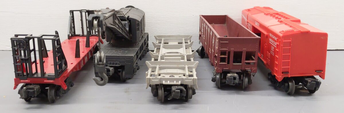 Lionel Vintage O Gauge Freight Cars #6467,3361,25000,6460,6530 [5] VG