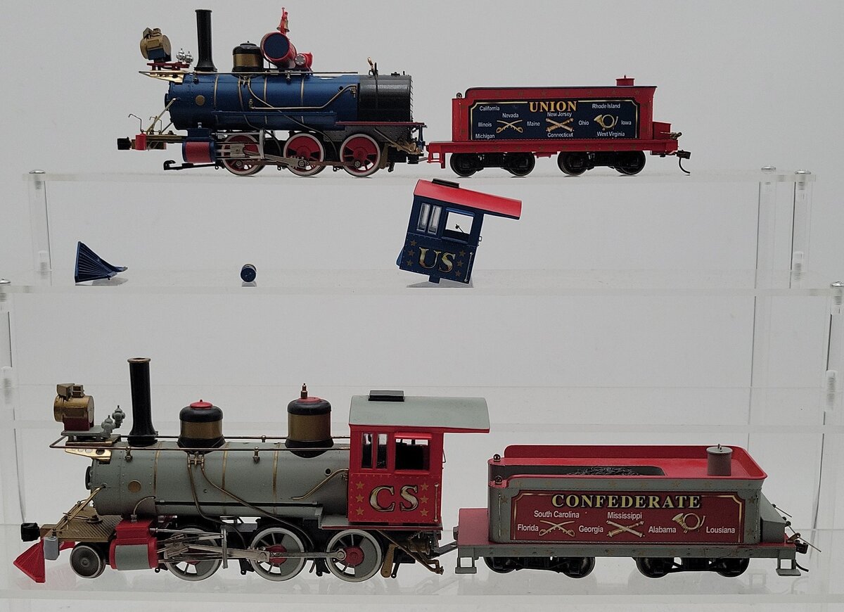 Bachmann HO Assorted Confederate & Union Steam Locomotives & Tenders [2] VG
