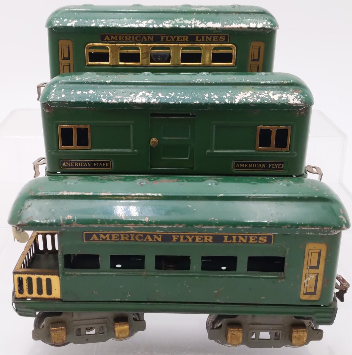 American Flyer X7723 O American Flyer Lines Passenger Car Set 1213, 1214, 1217