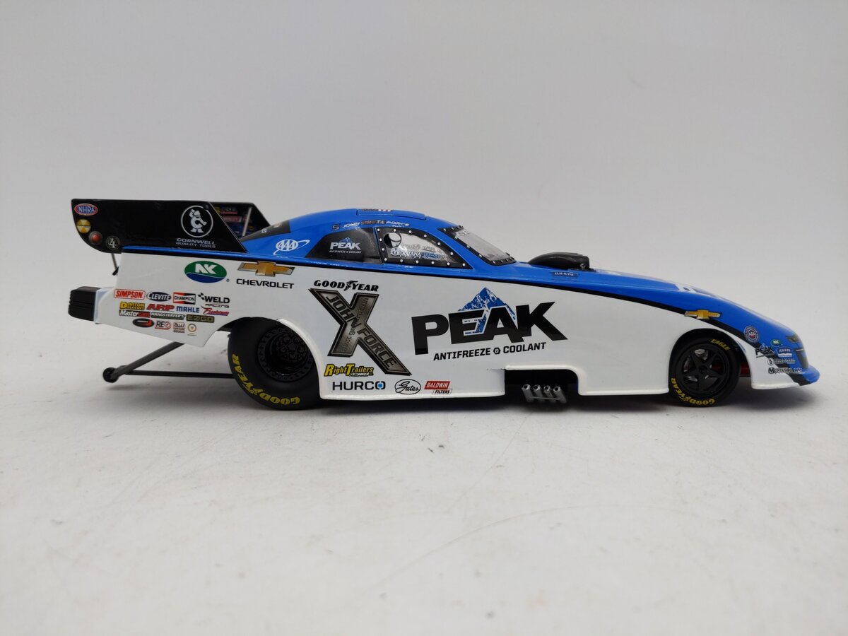 NHRA 1:24 John Force 2023 Peak Performance Chevrolet Camaro SS Funny Car LN/Box