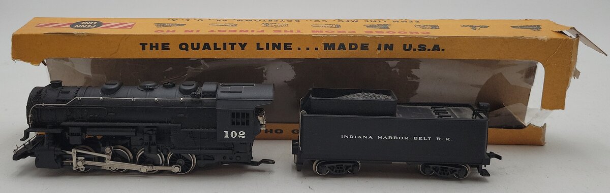 Rivarossi 7209 O Indiana Harbor Belt Locomotive and Tender #102 -ASSEMBLED VG/Box