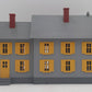 MTH 30-9001 O Scale Country House Building Gray w/ Yellow Shutters LN