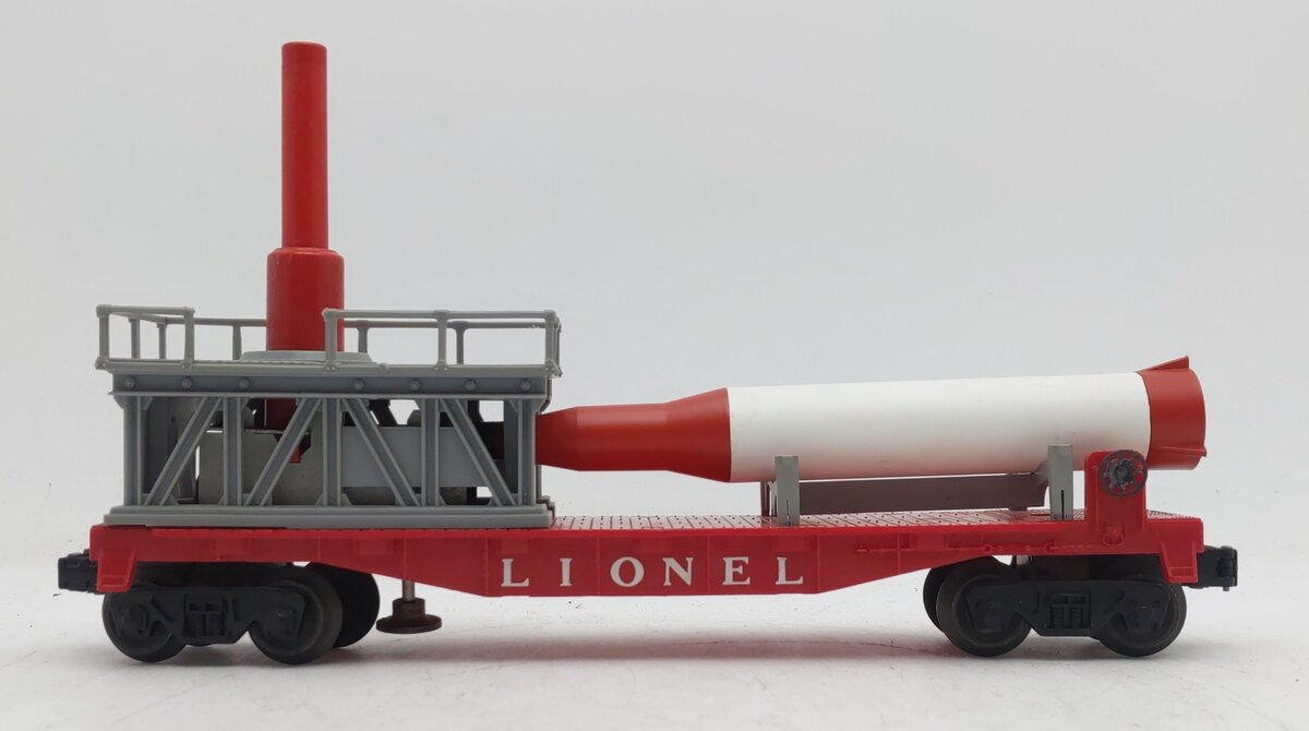 Lionel 6511-2 Vintage O Gauge Custom Flat Car w/Missel Load VG