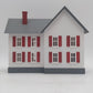MTH 30-90333 O Gauge White With Red Shutters Built Up Farm House LN