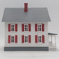 MTH 30-90333 O Gauge White With Red Shutters Built Up Farm House LN