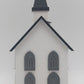 MTH 30-9002 O Gauge White Country Church with Gray Roof & Shutters #5 LN