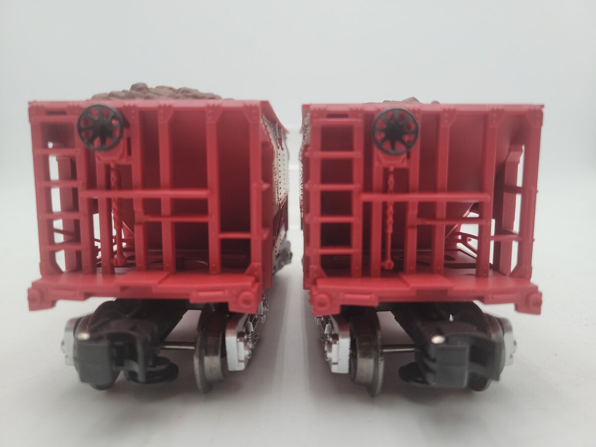 Menards 279-7096 O Gauge CUSTOM Santa Fe Ore Cars (Pack of 2) EX/Box