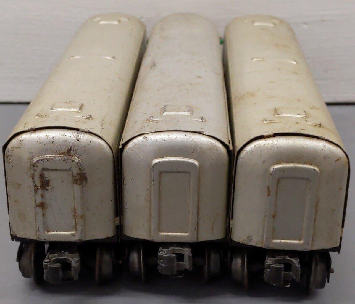 Marx 3152S Vintage O Santa Fe Tinplate Pullman Set #3197, #3152, #3152
