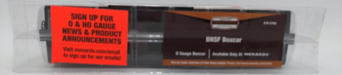 Menards 279-5786 O Gauge BNSF Boxcar #7176 NEW
