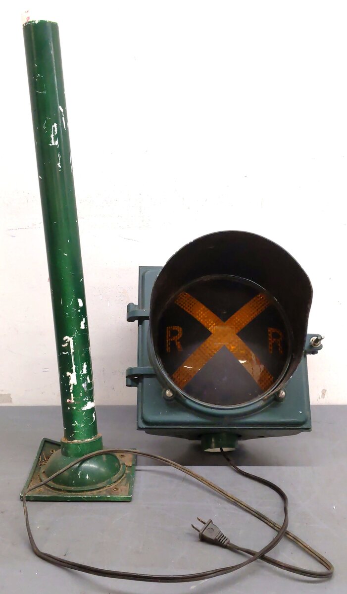 Custom Railroad Crossing Floor Lamp