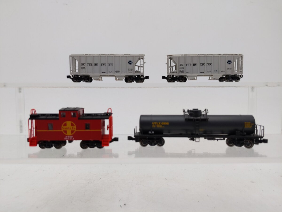 Kato N Scale Assorted Freight Cars- 90801, 90602, 999711, 6996 [4] LN