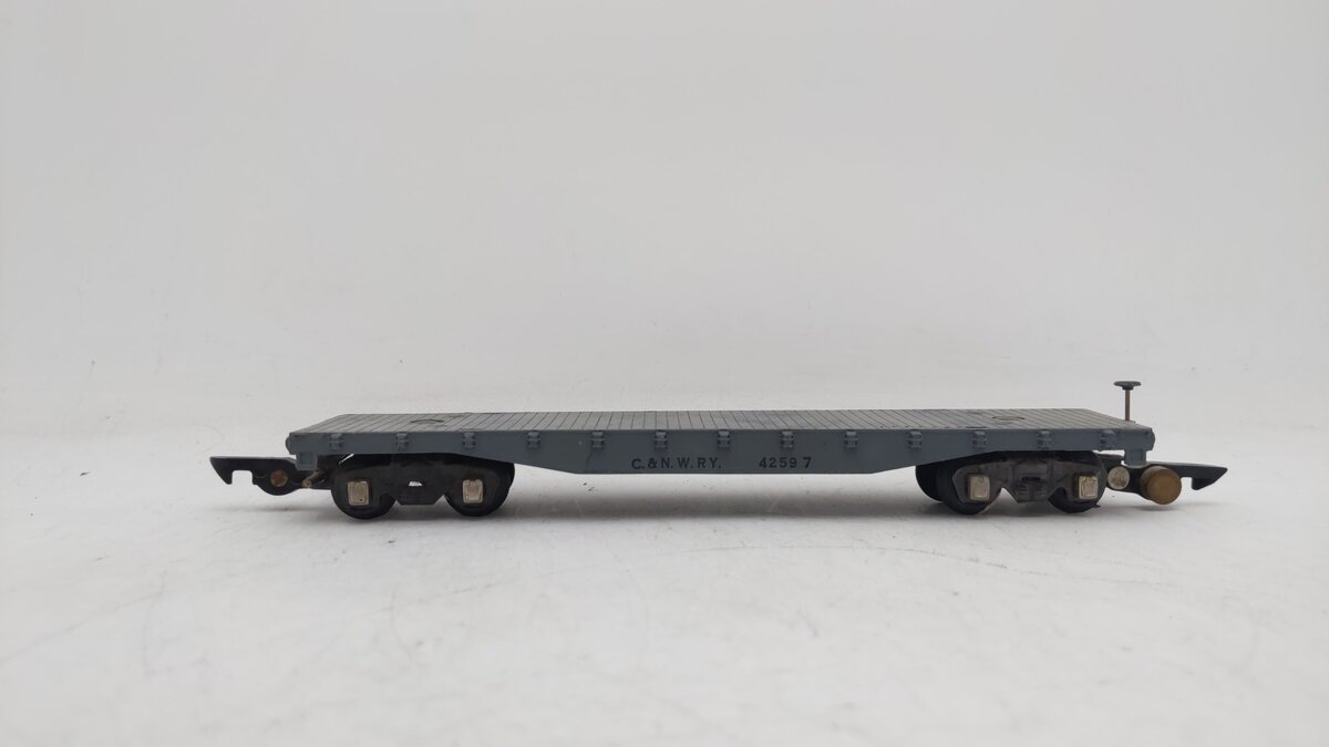 American Flyer 42597 Vintage S Chicago and North Flatcar EX