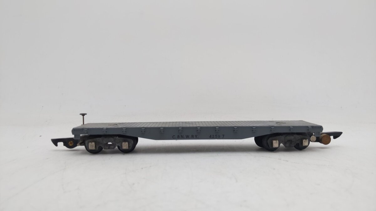 American Flyer 42597 Vintage S Chicago and North Flatcar EX