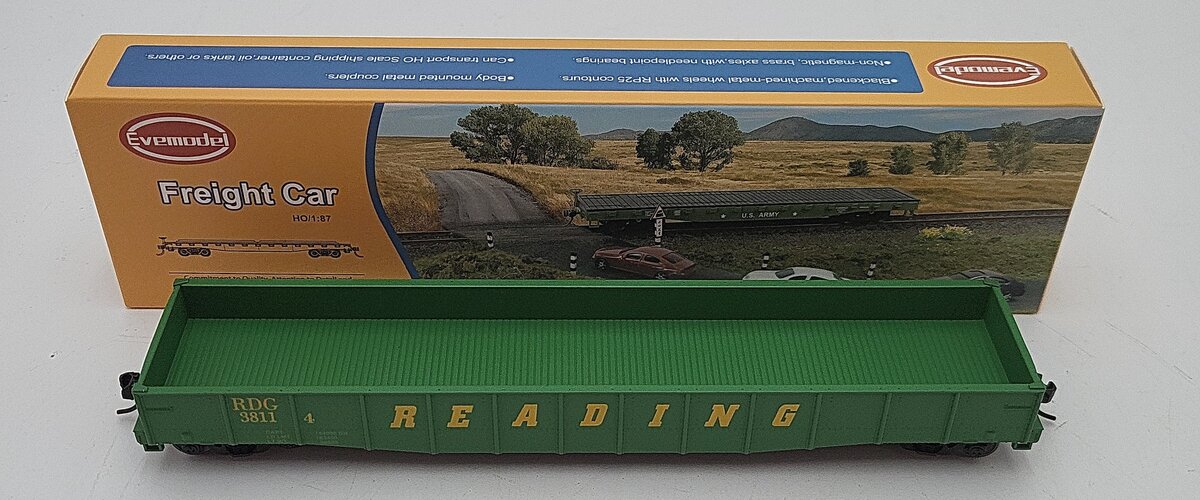 Evemodel HO Scale Reading Gondola Car #3811 LN/Box