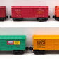Lionel O Gauge Assorted Box Cars: 6014, 9054, 9053, 9040, 638-2361 [5] EX