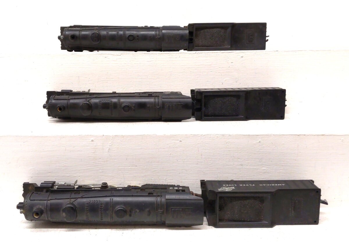 American Flyer S Gauge Assorted Steam Locomotives: 21085, 282 [3] VG
