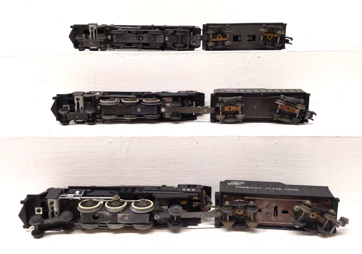 American Flyer S Gauge Assorted Steam Locomotives: 21085, 282 [3] VG
