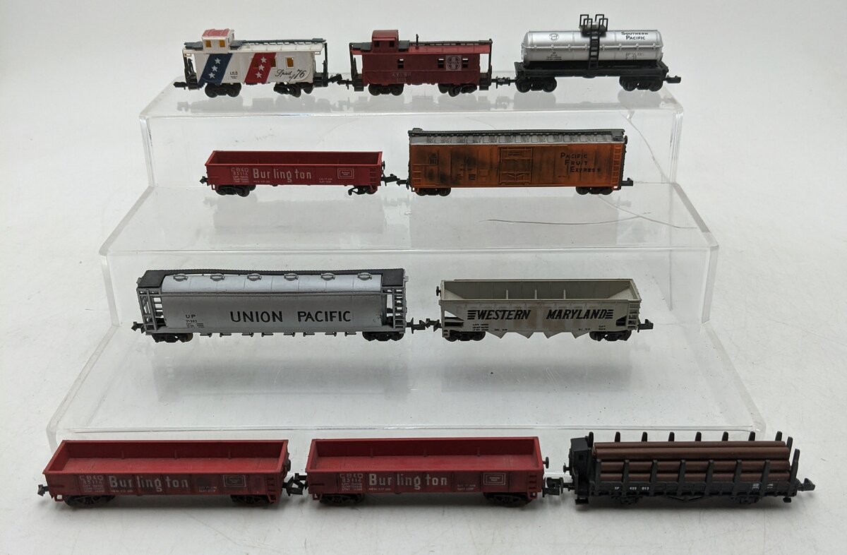 AHM & Others N Scale Assorted Freight Cars [10] EX