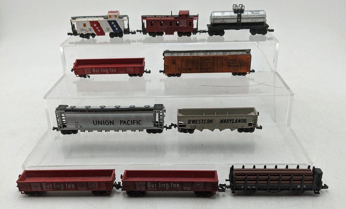 AHM & Others N Scale Assorted Freight Cars [10] EX