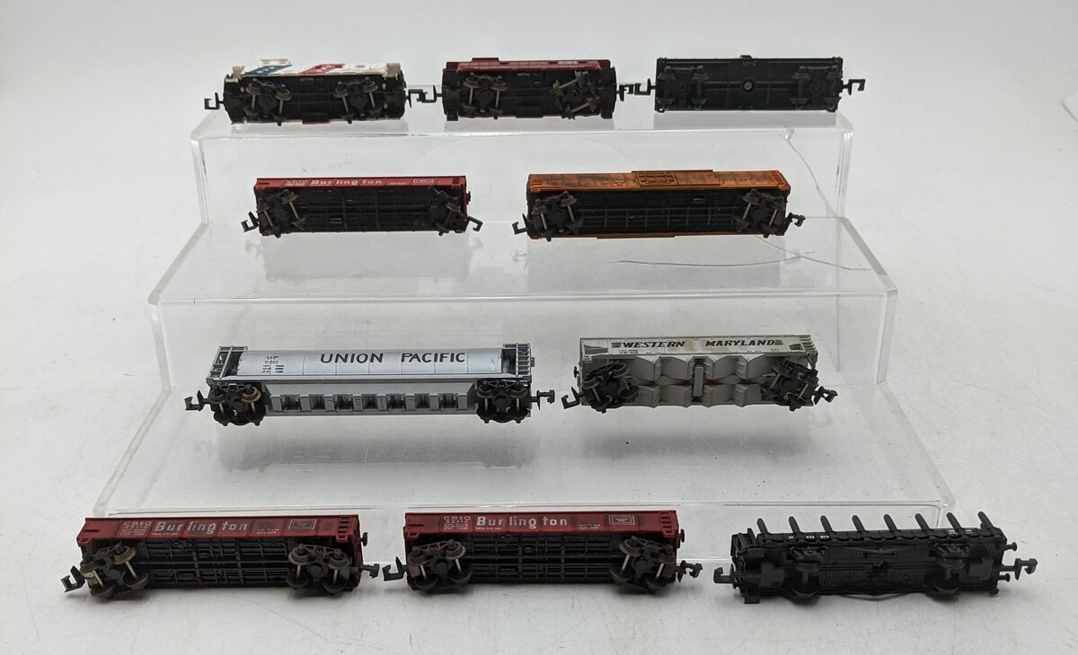 AHM & Others N Scale Assorted Freight Cars [10] EX