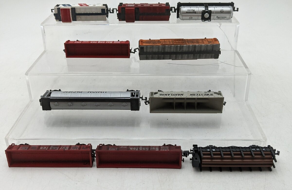 AHM & Others N Scale Assorted Freight Cars [10] EX