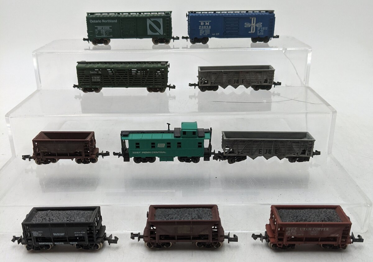 Trix & Others N Scale Assorted Freight Cars [10] EX