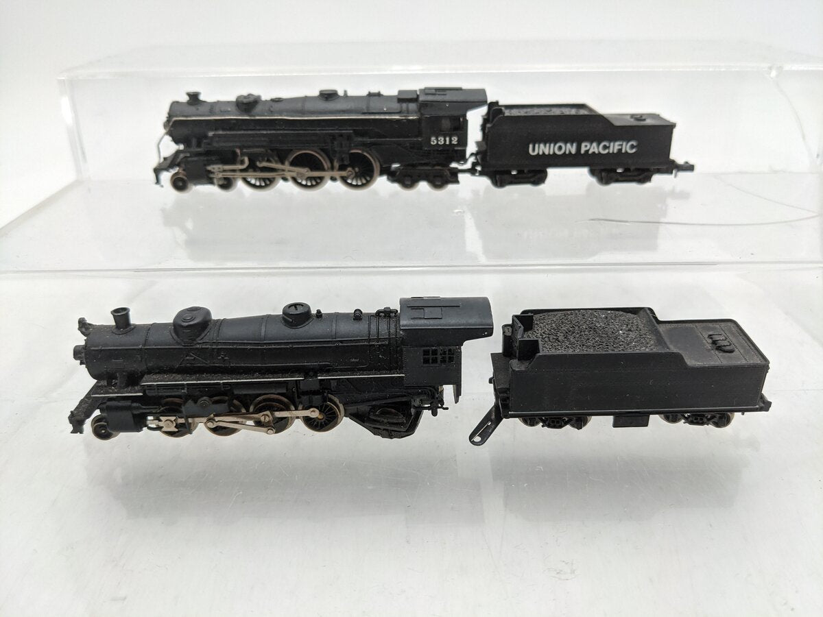 N Scale Assorted Steam Locomotives And Tenders [2] VG