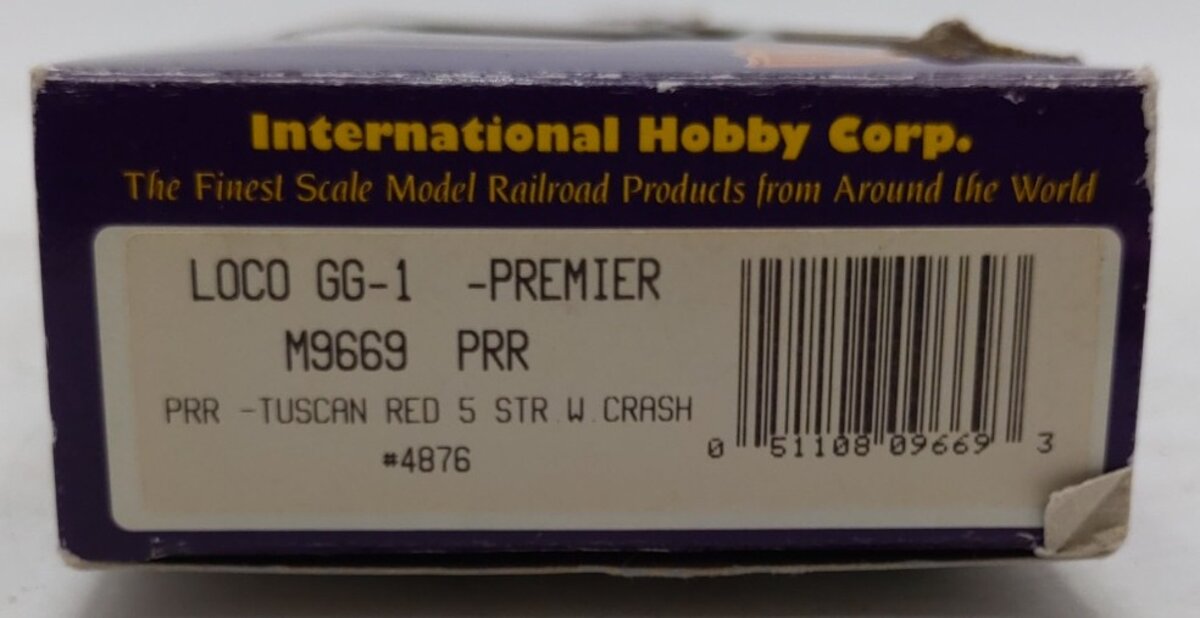 IHC M9669 HO Scale Pennsylvania GG-1 Electric Locomotive #4876/Box