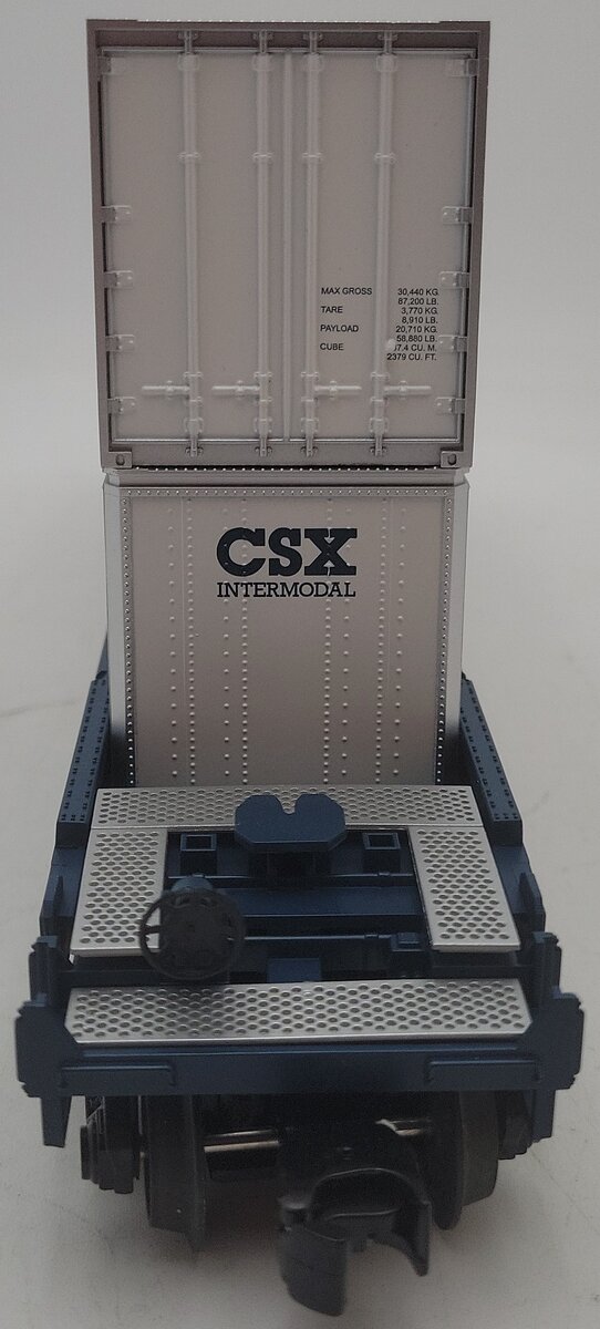 MTH 30-4213B O Modern CSX Husky Stack Car #620168 EX/Box