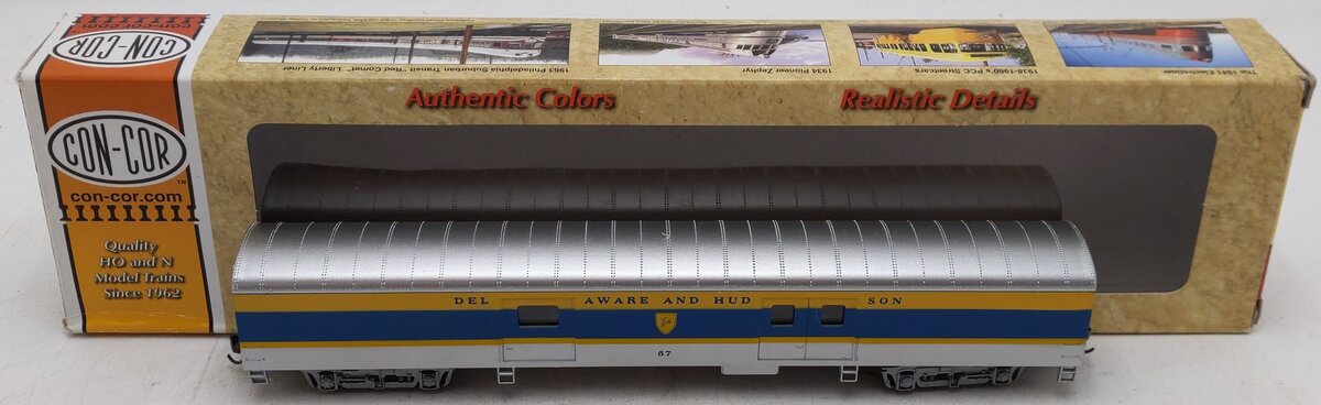 Con-Cor 0001-01020L HO Scale Delaware & Hudson 72' Baggage Car #57 EX/Box