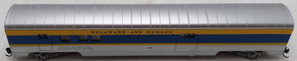 Con-Cor 0001-00920L HO Scale Delaware & Hudson 72' RPO-Railway Post Office #51 EX/Box